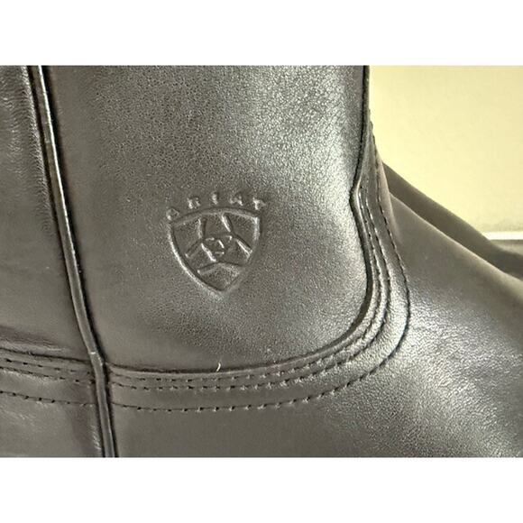 VINTAGE ARIAT 35501 Heritage Roper Black Leather Cowboy Western Mens Boot 9 EE - Picture 16 of 16